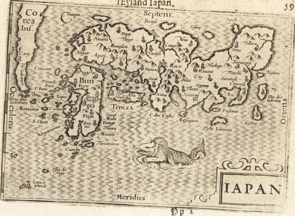 An illustration from Hand-boeck, of Cort begrijp der caerten ende beschryvinghen van alle landen des werelds, 1609, leaf 612