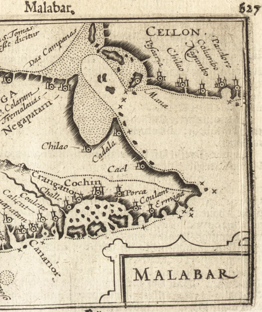 An illustration from Hand-boeck, of Cort begrijp der caerten ende beschryvinghen van alle landen des werelds, 1609, leaf 646