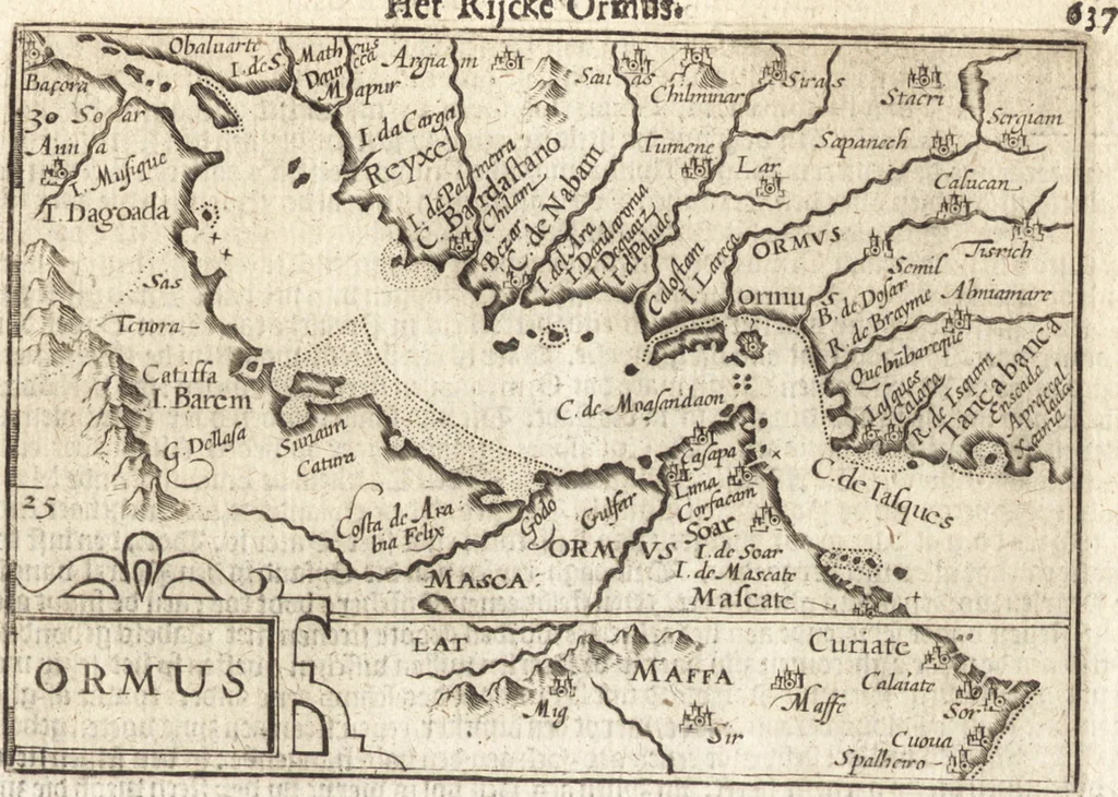 An illustration from Hand-boeck, of Cort begrijp der caerten ende beschryvinghen van alle landen des werelds, 1609, leaf 656