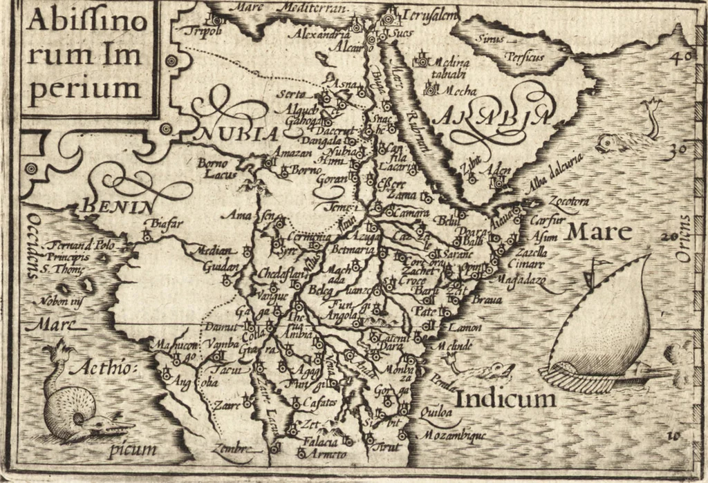 An illustration from Hand-boeck, of Cort begrijp der caerten ende beschryvinghen van alle landen des werelds, 1609, leaf 670