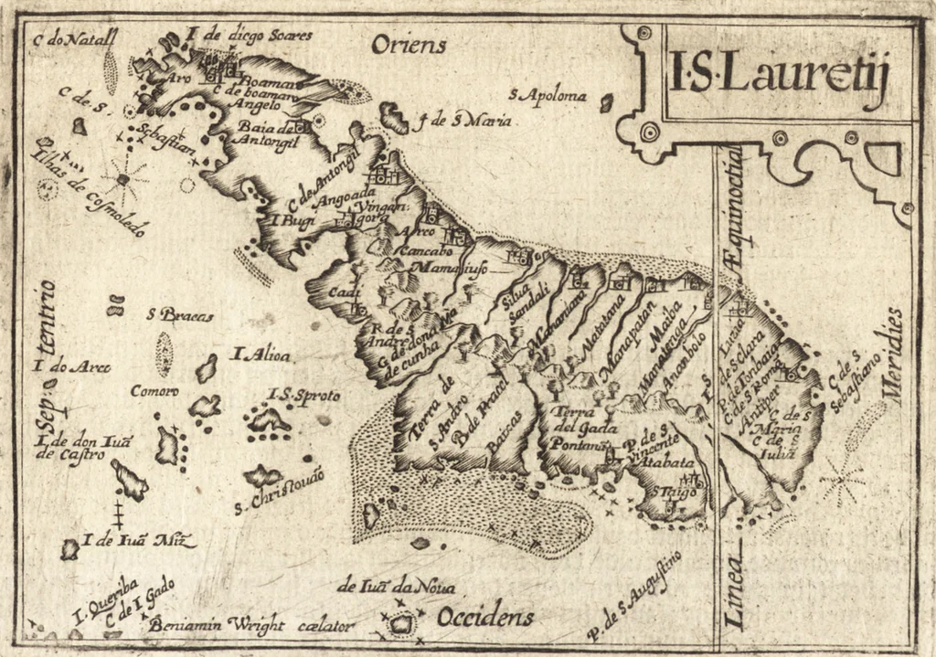 An illustration from Hand-boeck, of Cort begrijp der caerten ende beschryvinghen van alle landen des werelds, 1609, leaf 686