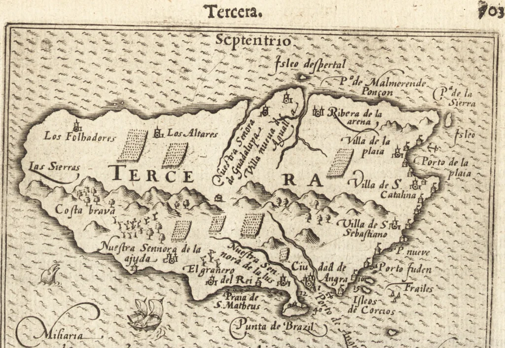 An illustration from Hand-boeck, of Cort begrijp der caerten ende beschryvinghen van alle landen des werelds, 1609, leaf 722