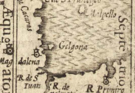 An illustration from Hand-boeck, of Cort begrijp der caerten ende beschryvinghen van alle landen des werelds, 1609, leaf 752