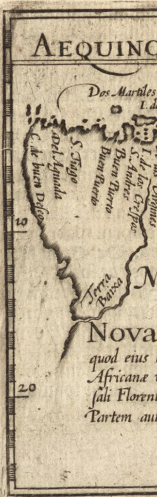 An illustration from Hand-boeck, of Cort begrijp der caerten ende beschryvinghen van alle landen des werelds, 1609, leaf 774