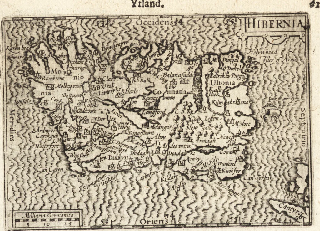 An illustration from Hand-boeck, of Cort begrijp der caerten ende beschryvinghen van alle landen des werelds, 1609, leaf 78
