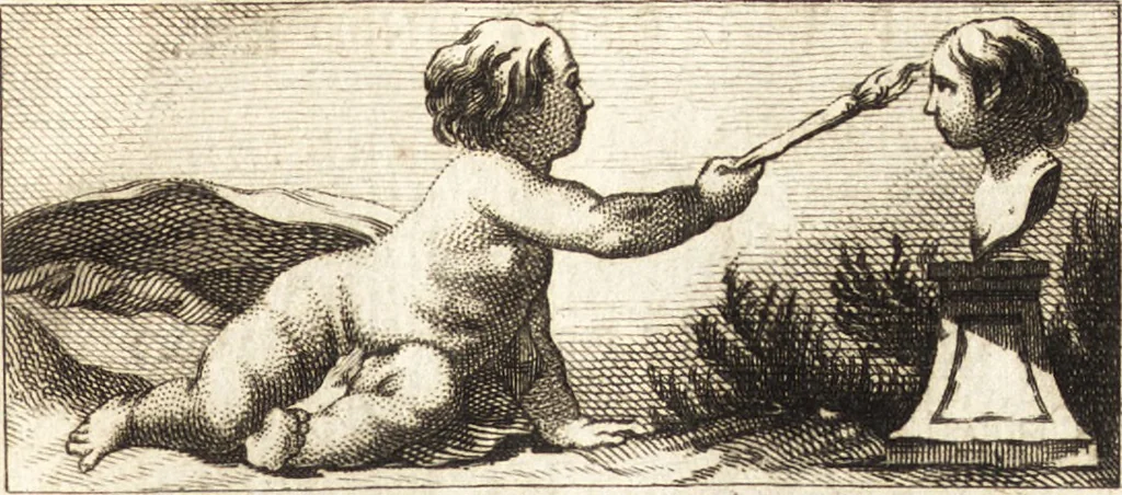 An illustration from L'art de peindre : poëme, avec des réflexions sur les différentes parties de la peinture, 1761, leaf 84