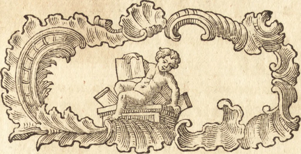 An illustration from Lettre à un amateur de la peinture avec des eclaircissements historiques sur un cabinet et les auteurs des tableaux qui le composent : ouvrage entremêlé de digressions sur la vie de plusieurs peintres modernes, 1755, leaf 12