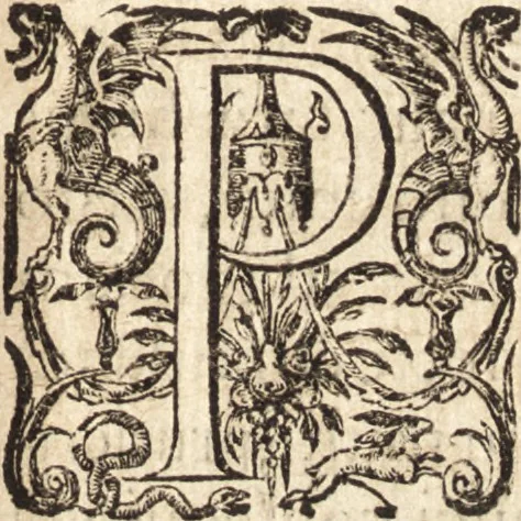 An illustration from Ivsti LipsI Opera omnia qvæ ad criticam proprie spectant : postremùm ab ipso aucta, correcta, digesta : quorum omnium index & ordo post præfationem, 1611, leaf 18