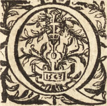 An illustration from Ivsti LipsI Opera omnia qvæ ad criticam proprie spectant : postremùm ab ipso aucta, correcta, digesta : quorum omnium index & ordo post præfationem, 1611, leaf 220