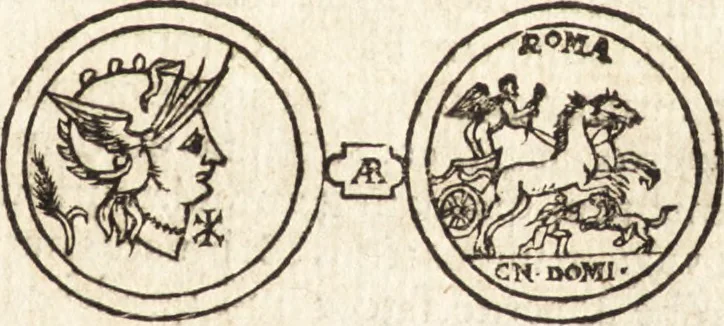 An illustration from Ivsti LipsI Opera omnia qvæ ad criticam proprie spectant : postremùm ab ipso aucta, correcta, digesta : quorum omnium index & ordo post præfationem, 1611, leaf 476