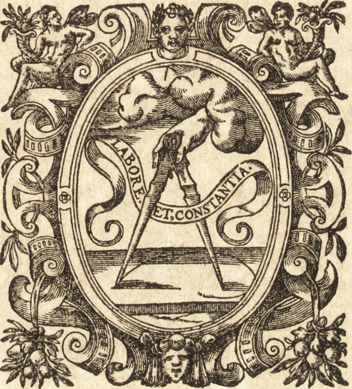 An illustration from I. LipsI De recta pronvnciatione Latinæ linguæ dialogvs, 1609, leaf 82