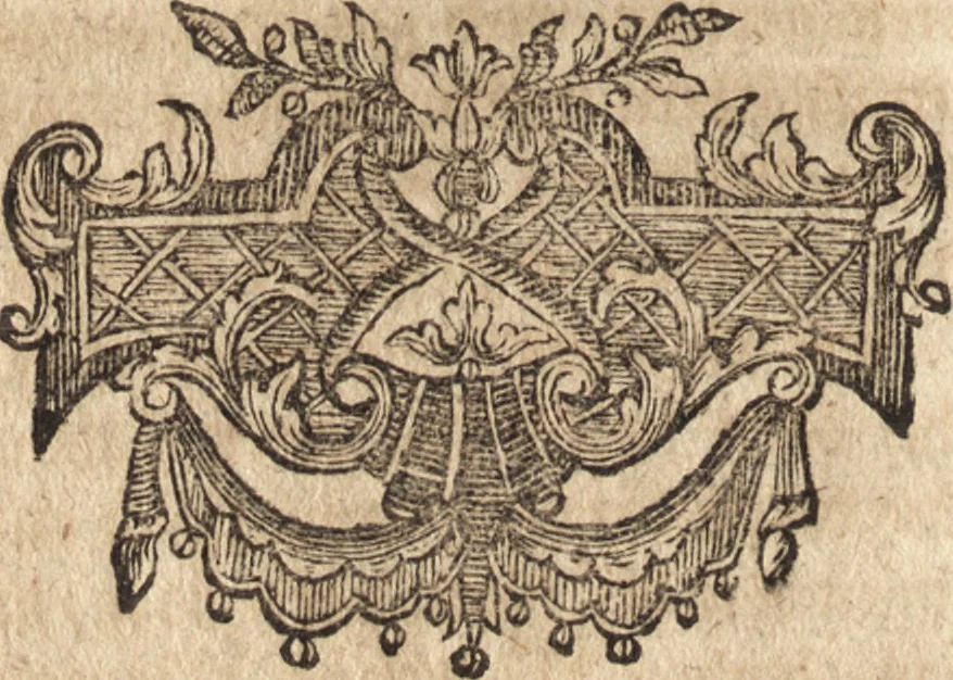 An illustration from Joh. Frieder. Christen, Professoris bey der Universität zu Leipzig, Anzeige und Auslegung der Monogrammatum : einzeln und verzogenen Anfangsbuchstaben der Nahmen, auch anderer Züge und Zeichen, unter welchen berühmte Mahler, Kupferstecher, und andere dergleichen Künstler, aus ihren Wercken sich verborgen haben : alles aus gutem Grunde und aus den ersten Wercken selbst, ietzt von neuem genommen, 1747, leaf 311