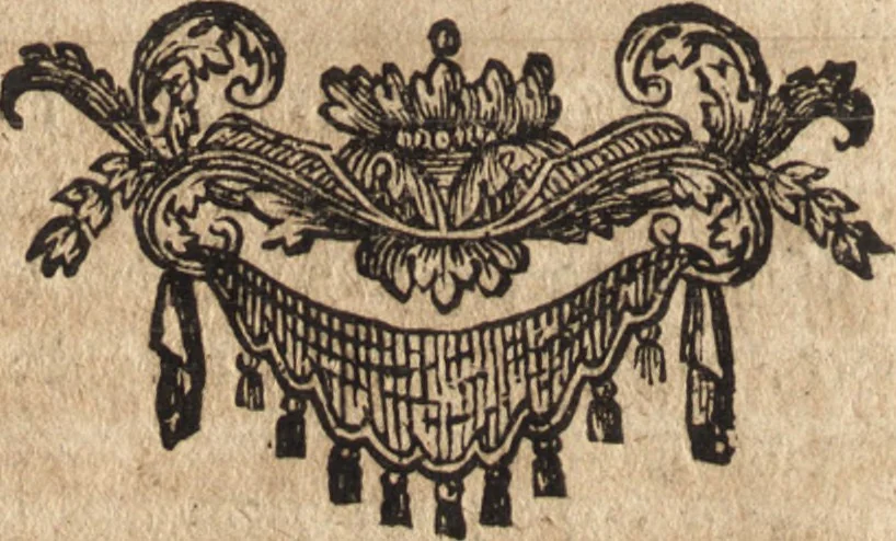 An illustration from Joh. Frieder. Christen, Professoris bey der Universität zu Leipzig, Anzeige und Auslegung der Monogrammatum : einzeln und verzogenen Anfangsbuchstaben der Nahmen, auch anderer Züge und Zeichen, unter welchen berühmte Mahler, Kupferstecher, und andere dergleichen Künstler, aus ihren Wercken sich verborgen haben : alles aus gutem Grunde und aus den ersten Wercken selbst, ietzt von neuem genommen, 1747, leaf 369