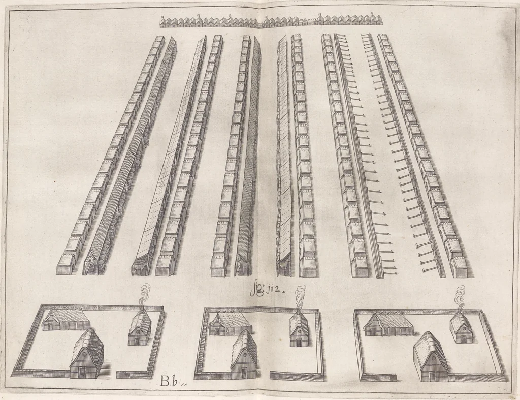 An illustration from Architectura militaris nova et aucta, oder, Newe vermehrte Fortification von regular Vestungen, von irregular Vestungen vnd Aussen wercken, von Praxi offensiva vnd defensiva : auff die neweste Niederländische Praxin gerichtet vnd beschrieben, 1665, leaf 274