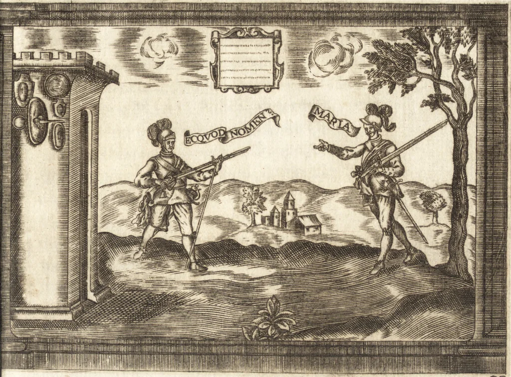 An illustration from Llanto del occidente en el ocaso del mas claro sol de las Españas : funebres demostraciones, que hizo, pyra real, que erigio en las exequias del rey N. Señor D. Felipe IIII. el Grande ..., 1666, leaf 114
