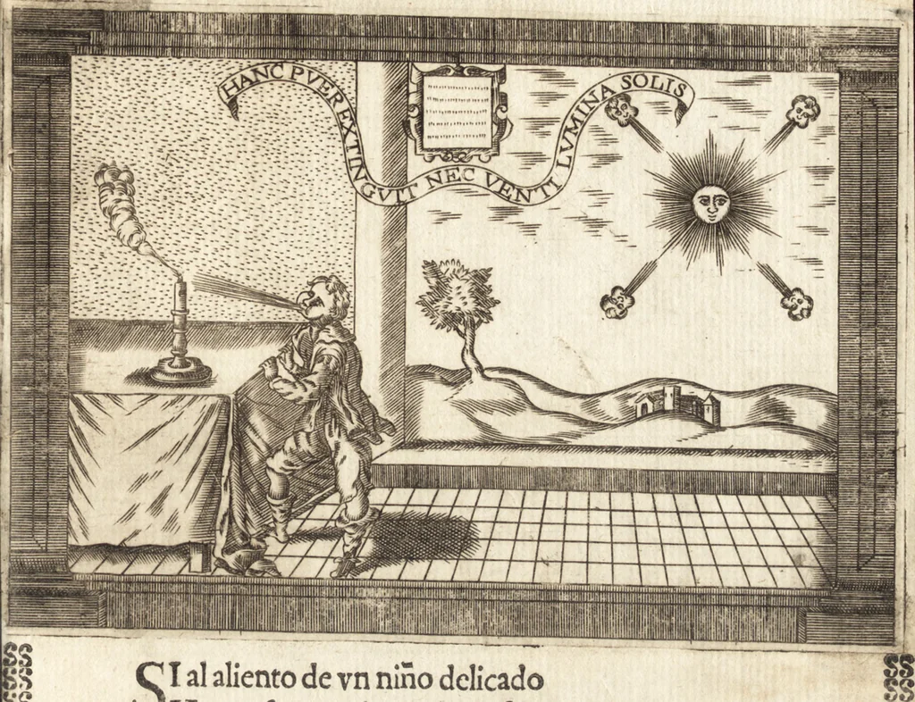 An illustration from Llanto del occidente en el ocaso del mas claro sol de las Españas : funebres demostraciones, que hizo, pyra real, que erigio en las exequias del rey N. Señor D. Felipe IIII. el Grande ..., 1666, leaf 186
