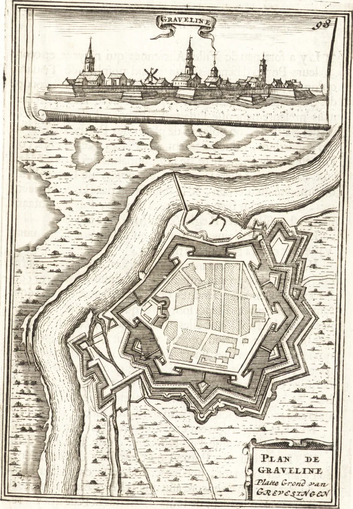 An illustration from Les travaux de Mars, ou, L'art de la guerre : divisé en trois parties ... : avec un ample détail de la milice des Turcs, tant pour l'attaque que pour la deffence : ouvrage enrichi de plus de quatre cens planches gravées en taille-douce, 1684, leaf 284