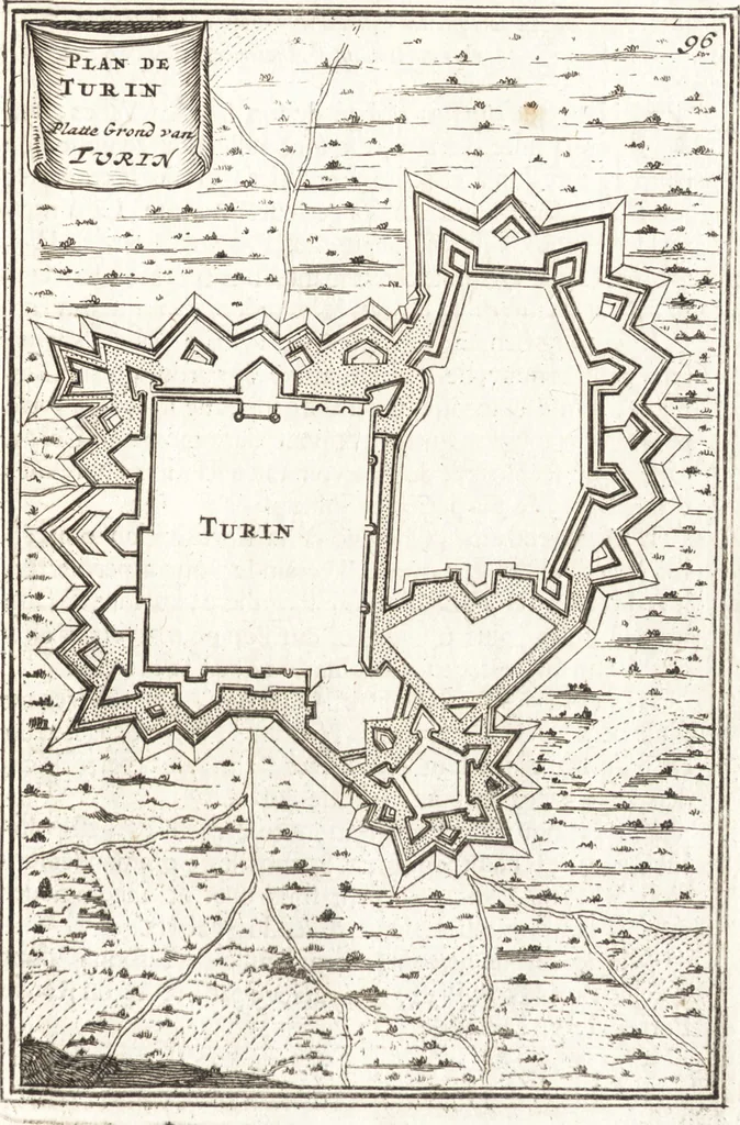 An illustration from Les travaux de Mars, ou, L'art de la guerre : divisé en trois parties ... : avec un ample détail de la milice des Turcs, tant pour l'attaque que pour la deffence : ouvrage enrichi de plus de quatre cens planches gravées en taille-douce, 1684, leaf 312