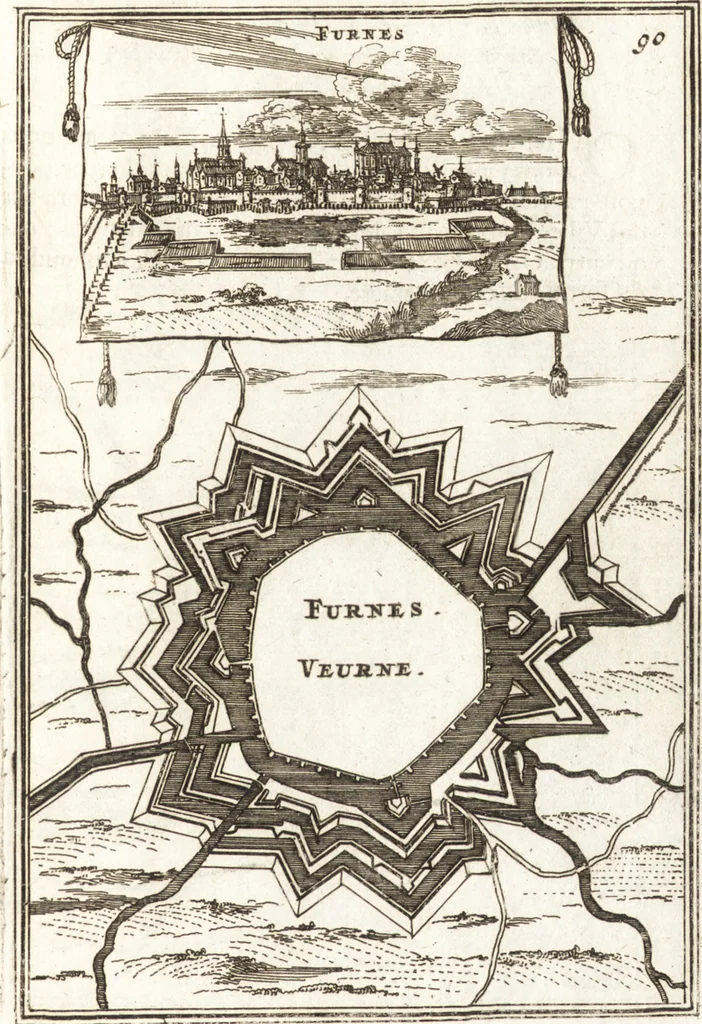 An illustration from Les travaux de Mars, ou, L'art de la guerre : divisé en trois parties ... : avec un ample détail de la milice des Turcs, tant pour l'attaque que pour la deffence : ouvrage enrichi de plus de quatre cens planches gravées en taille-douce, 1684, leaf 320