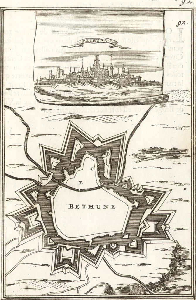 An illustration from Les travaux de Mars, ou, L'art de la guerre : divisé en trois parties ... : avec un ample détail de la milice des Turcs, tant pour l'attaque que pour la deffence : ouvrage enrichi de plus de quatre cens planches gravées en taille-douce, 1684, leaf 324