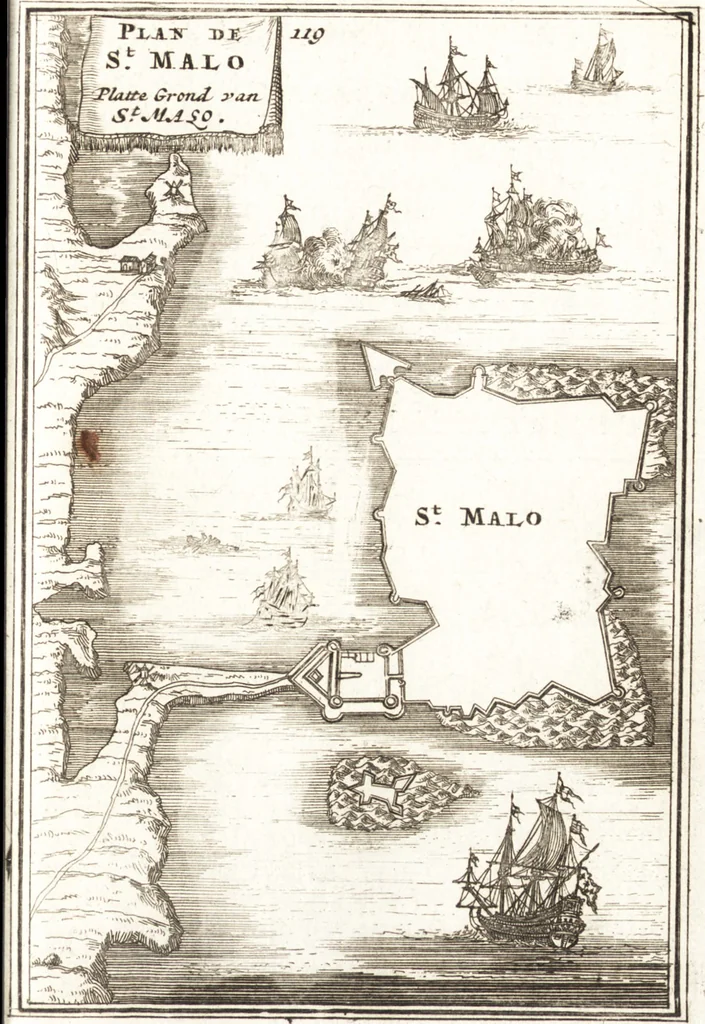 An illustration from Les travaux de Mars, ou, L'art de la guerre : divisé en trois parties ... : avec un ample détail de la milice des Turcs, tant pour l'attaque que pour la deffence : ouvrage enrichi de plus de quatre cens planches gravées en taille-douce, 1684, leaf 364