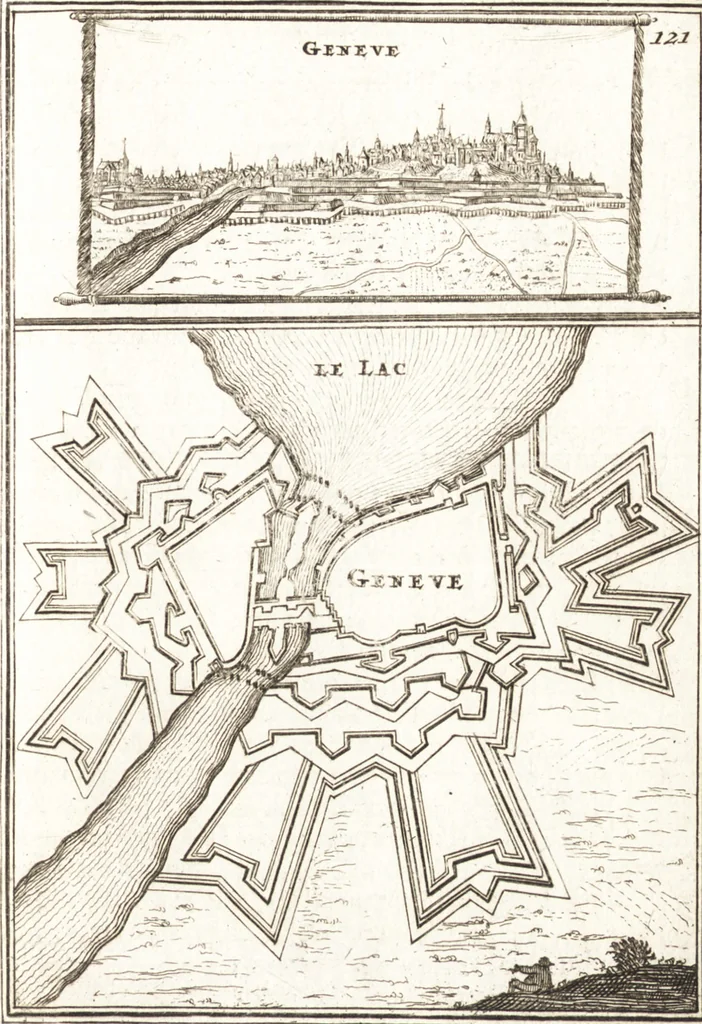An illustration from Les travaux de Mars, ou, L'art de la guerre : divisé en trois parties ... : avec un ample détail de la milice des Turcs, tant pour l'attaque que pour la deffence : ouvrage enrichi de plus de quatre cens planches gravées en taille-douce, 1684, leaf 368