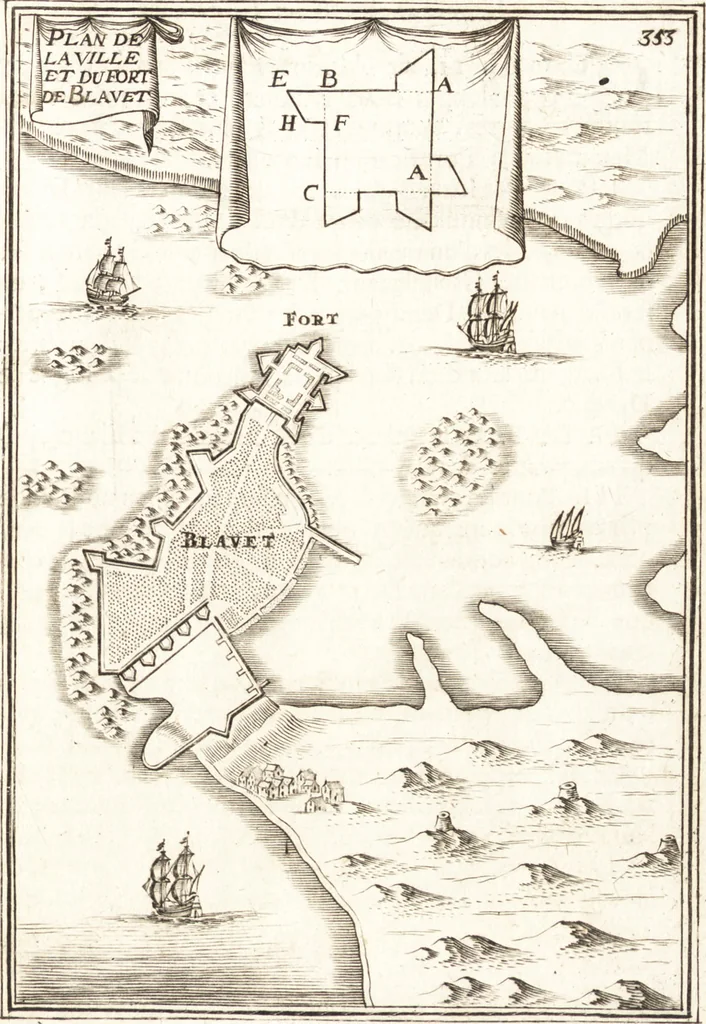 An illustration from Les travaux de Mars, ou, L'art de la guerre : divisé en trois parties ... : avec un ample détail de la milice des Turcs, tant pour l'attaque que pour la deffence : ouvrage enrichi de plus de quatre cens planches gravées en taille-douce, 1684, leaf 388