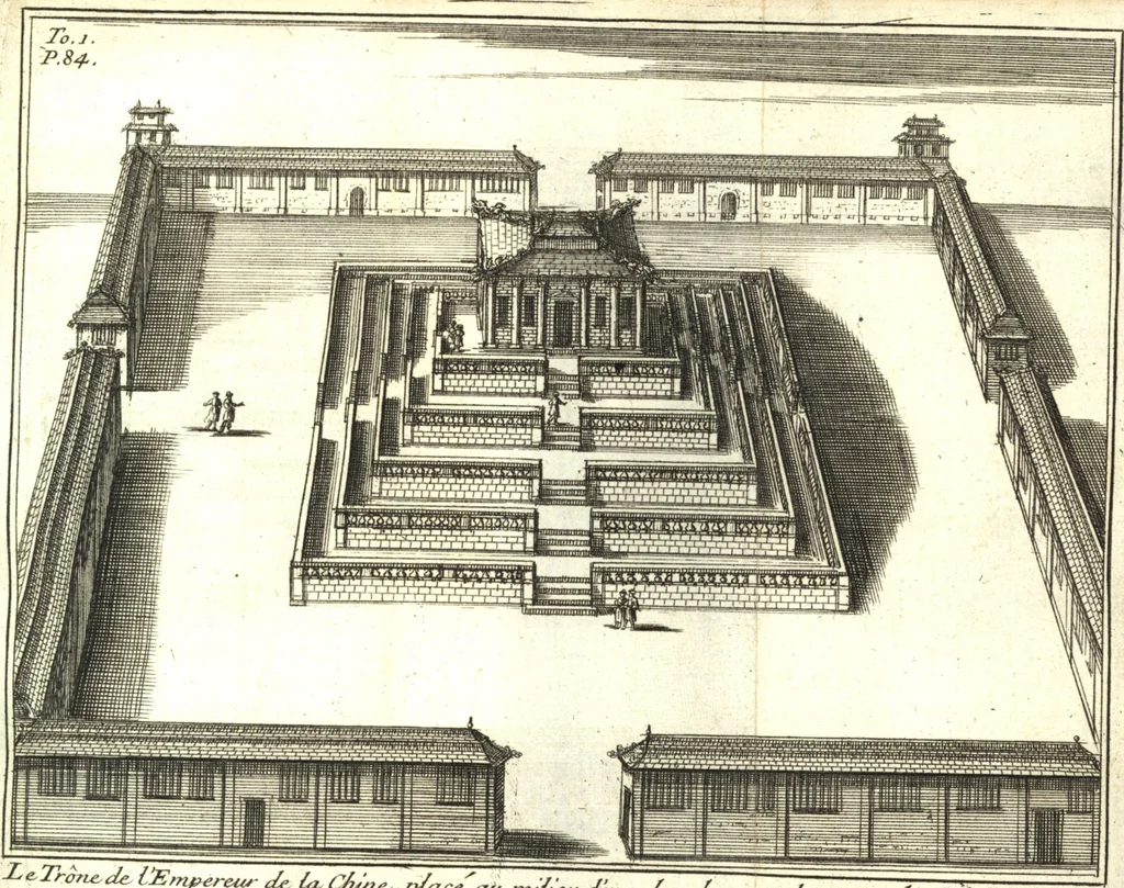 An illustration from Nouveaux memoires sur l'etat present de la Chine, 1696, leaf 120