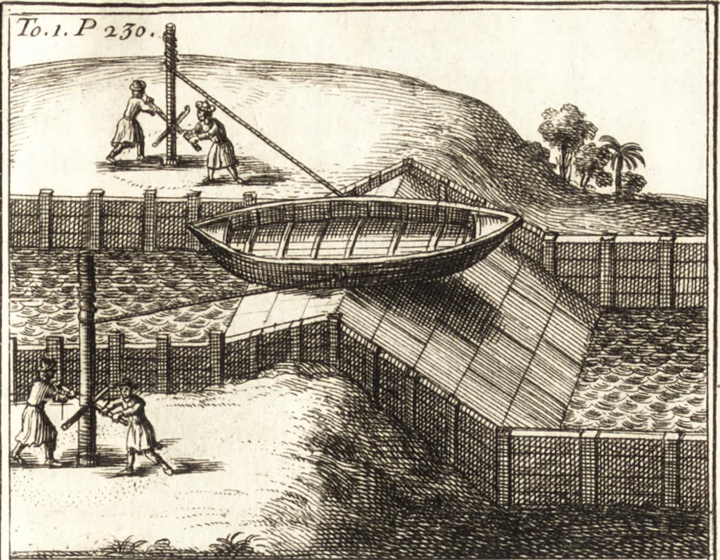 An illustration from Nouveaux memoires sur l'etat present de la Chine, 1696, leaf 282