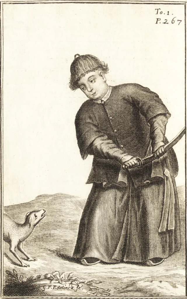An illustration from Nouveaux memoires sur l'etat present de la Chine, 1696, leaf 327