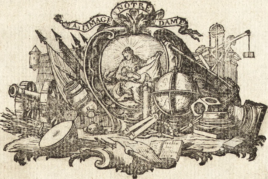 An illustration from La théorie et la pratique de la coupe des pierres et des bois, pour la construction des voutes et autres parties des bâtimens civils & militaires, ou, Traité de stéréotomie à l'usage de l'architecture, 1754, leaf 8