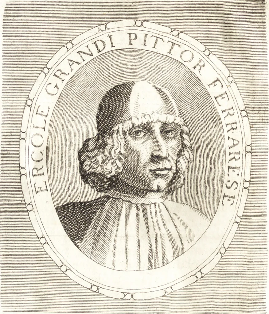 An illustration from Catalogo istorico dè pittori e scultori ferraresi, e delle opere loro : con in fine una nota esatta delle più celebri pitture delle chiese di Ferrara, 1782, leaf 157
