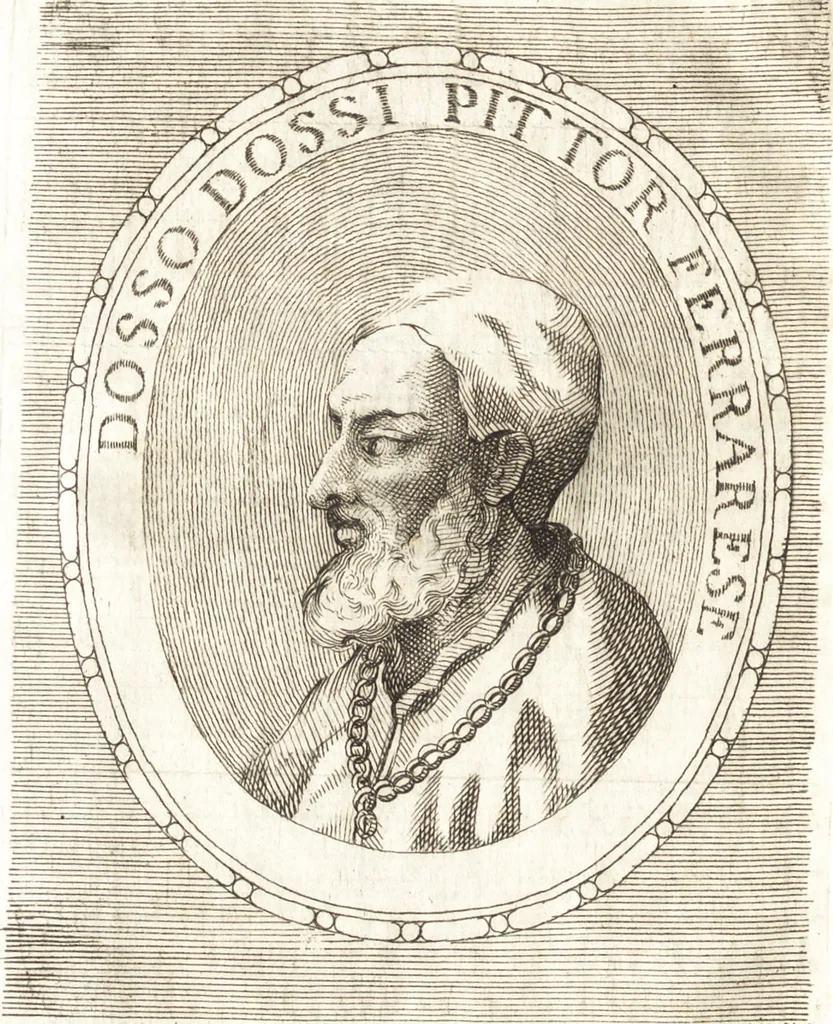 An illustration from Catalogo istorico dè pittori e scultori ferraresi, e delle opere loro : con in fine una nota esatta delle più celebri pitture delle chiese di Ferrara, 1782, leaf 189