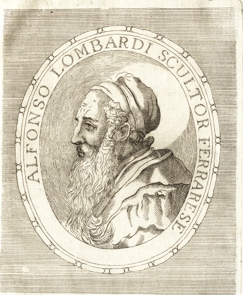 An illustration from Catalogo istorico dè pittori e scultori ferraresi, e delle opere loro : con in fine una nota esatta delle più celebri pitture delle chiese di Ferrara, 1782, leaf 234