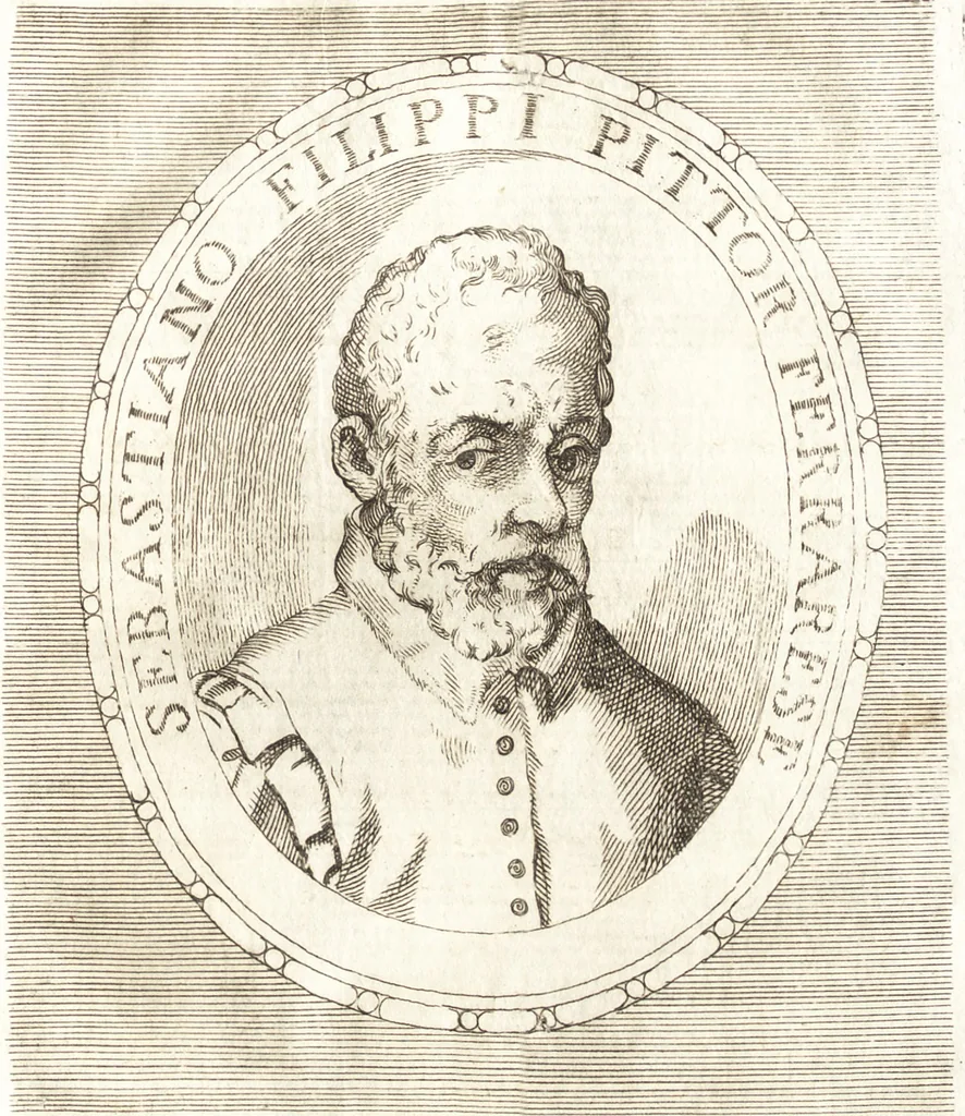 An illustration from Catalogo istorico dè pittori e scultori ferraresi, e delle opere loro : con in fine una nota esatta delle più celebri pitture delle chiese di Ferrara, 1782, leaf 392