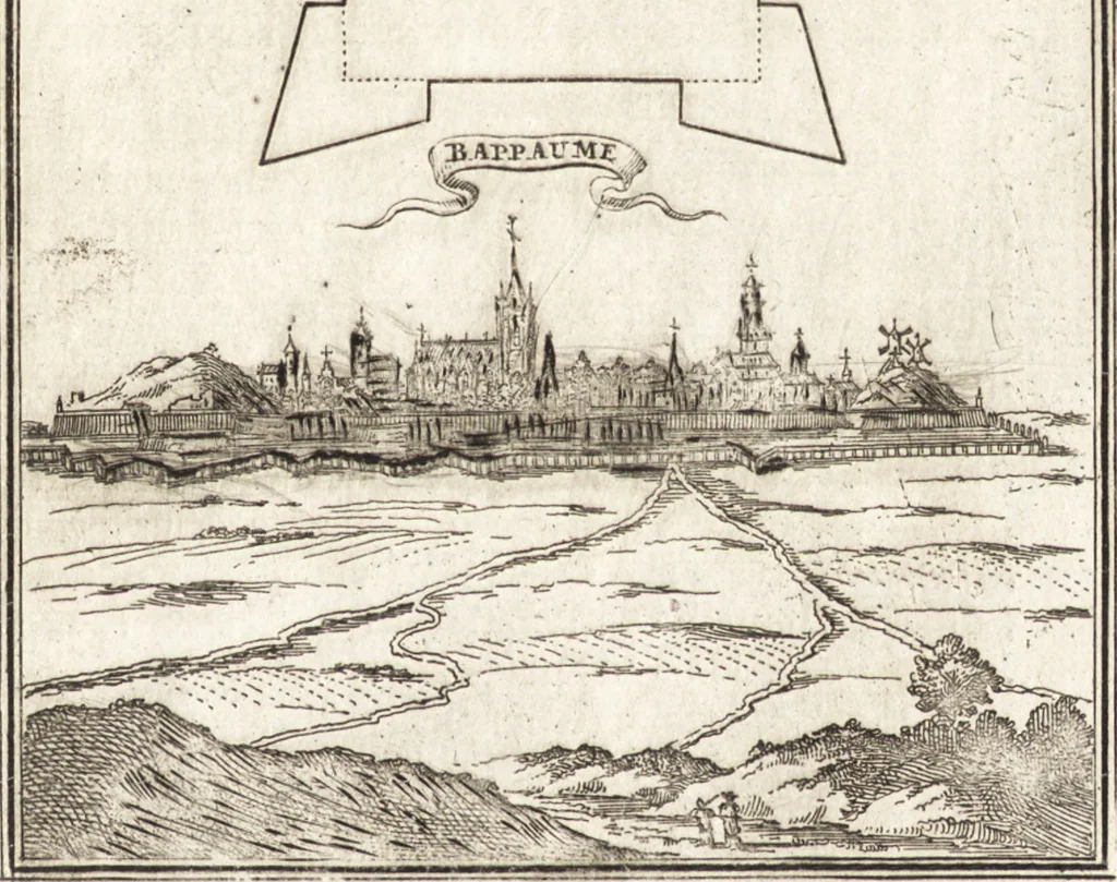 An illustration from Les travaux de Mars, ou, L'art de la guerre : divisé en trois parties ... : avec un ample détail de la milice des Turcs, tant pour l'attaque que pour la deffence : ouvrage enrichi de plus de quatre cens planches gravées en taille-douce, 1684, leaf 162