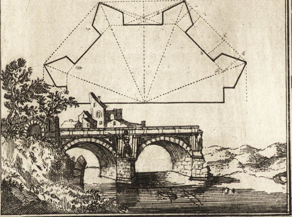 An illustration from Les travaux de Mars, ou, L'art de la guerre : divisé en trois parties ... : avec un ample détail de la milice des Turcs, tant pour l'attaque que pour la deffence : ouvrage enrichi de plus de quatre cens planches gravées en taille-douce, 1684, leaf 204