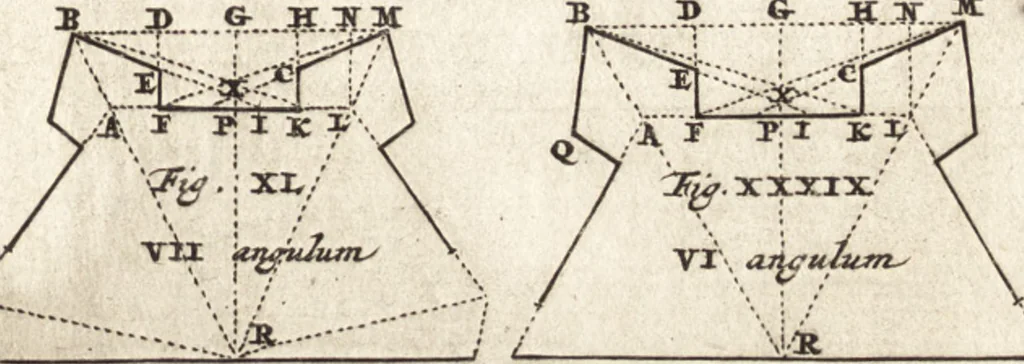 An illustration from Les travaux de Mars, ou, L'art de la guerre : divisé en trois parties ... : avec un ample détail de la milice des Turcs, tant pour l'attaque que pour la deffence : ouvrage enrichi de plus de quatre cens planches gravées en taille-douce, 1684, leaf 210