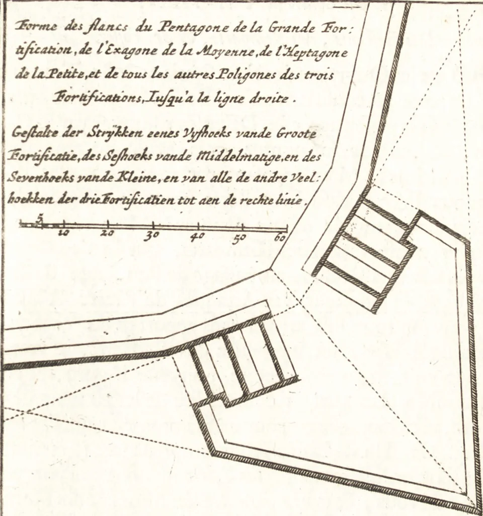 An illustration from Les travaux de Mars, ou, L'art de la guerre : divisé en trois parties ... : avec un ample détail de la milice des Turcs, tant pour l'attaque que pour la deffence : ouvrage enrichi de plus de quatre cens planches gravées en taille-douce, 1684, leaf 306