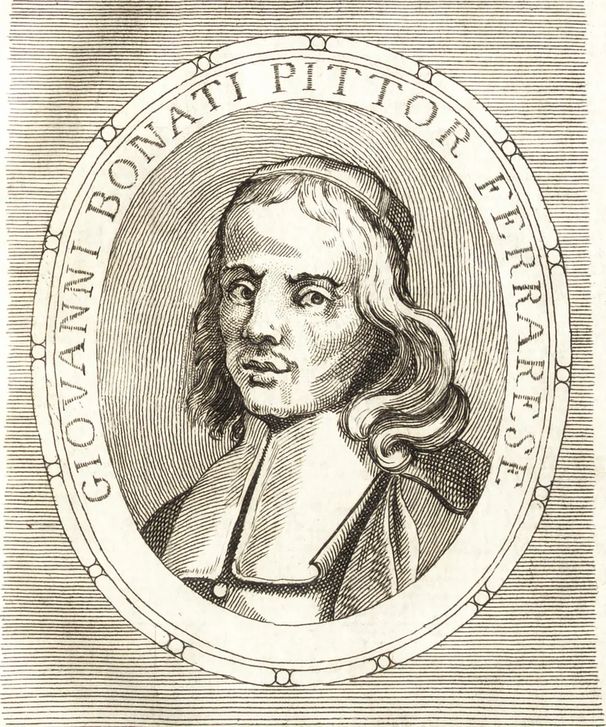 An illustration from Catalogo istorico dè pittori e scultori ferraresi, e delle opere loro : con in fine una nota esatta delle più celebri pitture delle chiese di Ferrara, 1782, leaf 310