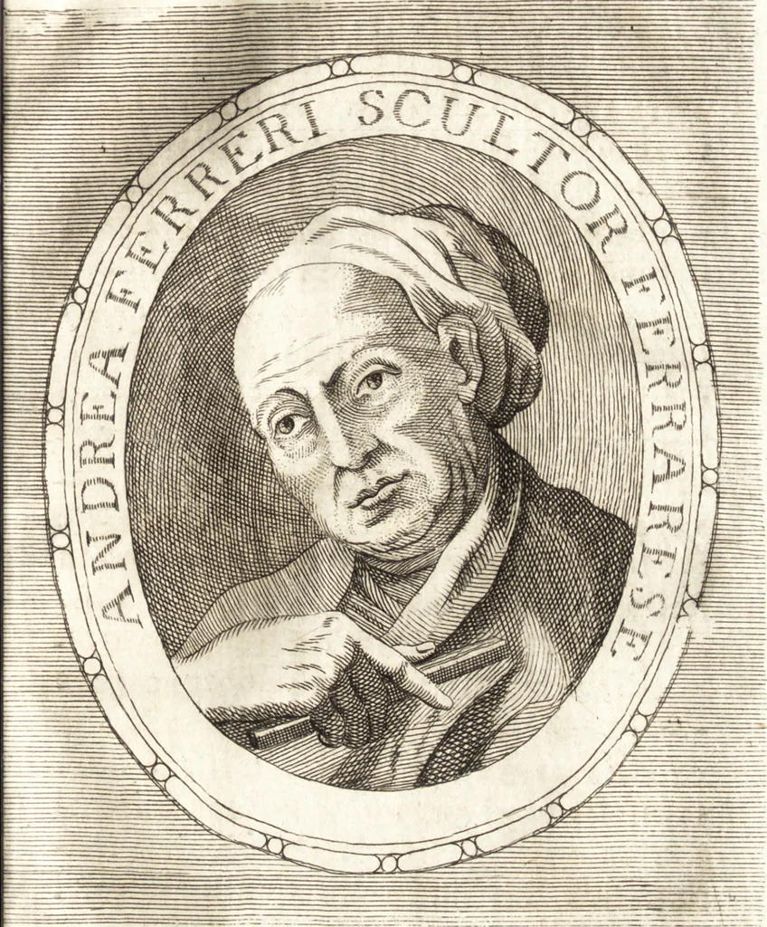 An illustration from Catalogo istorico dè pittori e scultori ferraresi, e delle opere loro : con in fine una nota esatta delle più celebri pitture delle chiese di Ferrara, 1782, leaf 280