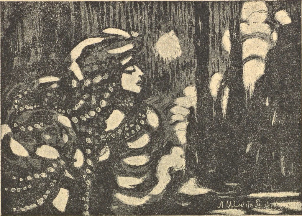 An illustration from Studii︠a︡ impressionistov : kniga 1-ai︠a︡, 1910, leaf 21