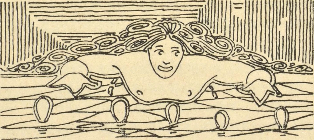 An illustration from Studii︠a︡ impressionistov : kniga 1-ai︠a︡, 1910, leaf 27