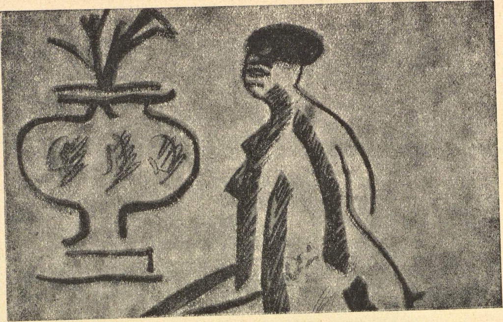 An illustration from Studii︠a︡ impressionistov : kniga 1-ai︠a︡, 1910, leaf 28