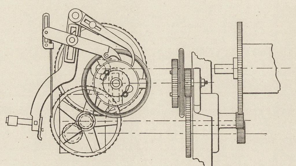 An illustration from Cyclopedia of textile work : a general reference library on cotton, woolen and worsted yarn manufacture, weaving, designing, chemistry and dyeing, finishing, knitting, and allied subjects, 1907, leaf 187