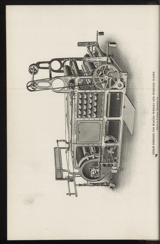 An illustration from Cyclopedia of textile work : a general reference library on cotton, woolen and worsted yarn manufacture, weaving, designing, chemistry and dyeing, finishing, knitting, and allied subjects, 1907, leaf 91
