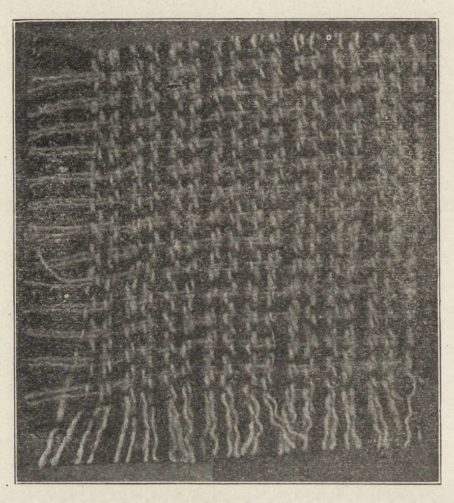 An illustration from Cyclopedia of textile work : a general reference library on cotton, woolen and worsted yarn manufacture, weaving, designing, chemistry and dyeing, finishing, knitting, and allied subjects, 1907, leaf 347