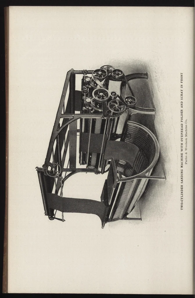 An illustration from Cyclopedia of textile work : a general reference library on cotton, woolen and worsted yarn manufacture, weaving, designing, chemistry and dyeing, finishing, knitting, and allied subjects, 1907, leaf 307