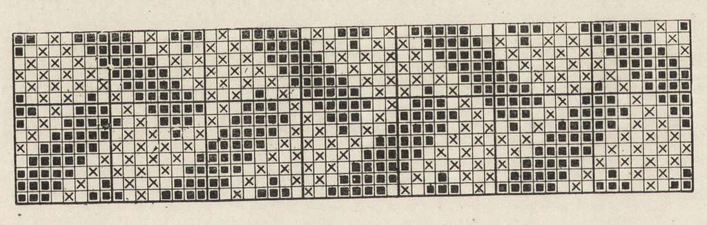 An illustration from Cyclopedia of textile work : a general reference library on cotton, woolen and worsted yarn manufacture, weaving, designing, chemistry and dyeing, finishing, knitting, and allied subjects, 1907, leaf 237