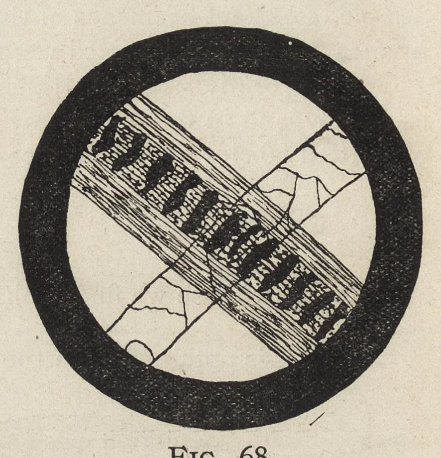 An illustration from Textile calculations : being a guide to calculations relating to the construction of all kinds of yarns and fabrics, the analysis of cloth, speed, power and belt calculations : for the use of students, operatives, overseers and manufacturers, 1896, leaf 103